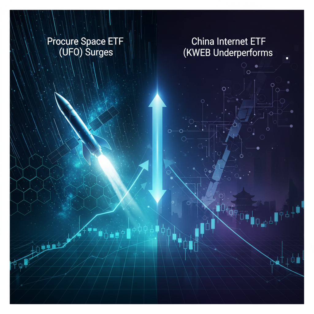 Procure Space ETF (UFO) Surges, China Internet ETF (KWEB) Underperforms